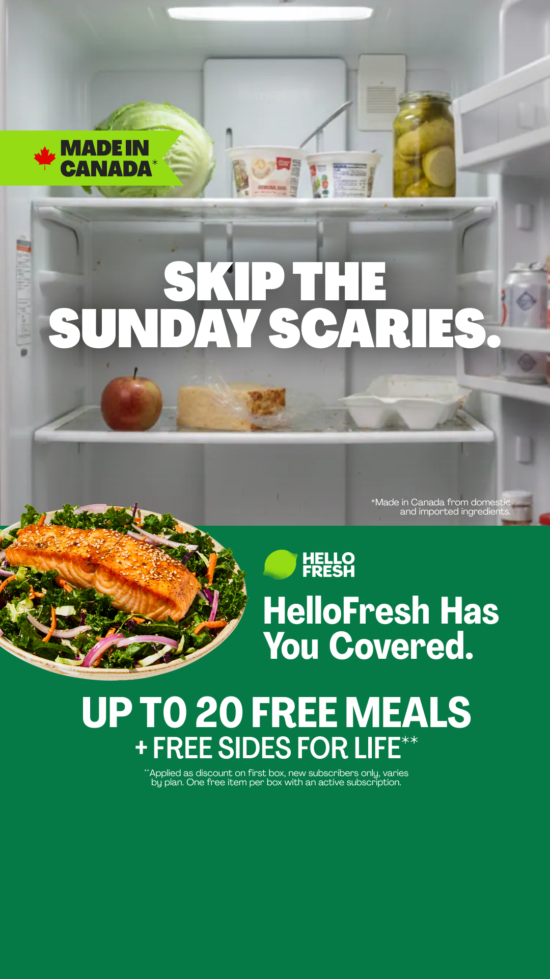 HelloFresh Facebook ad