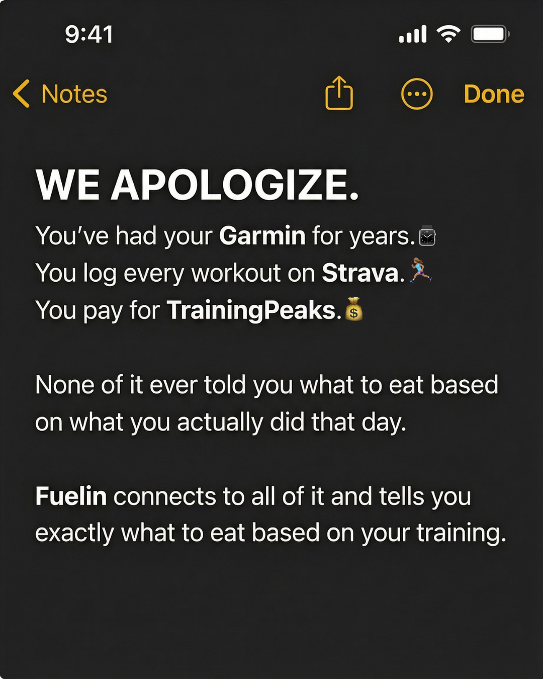 Fuelin Facebook ad