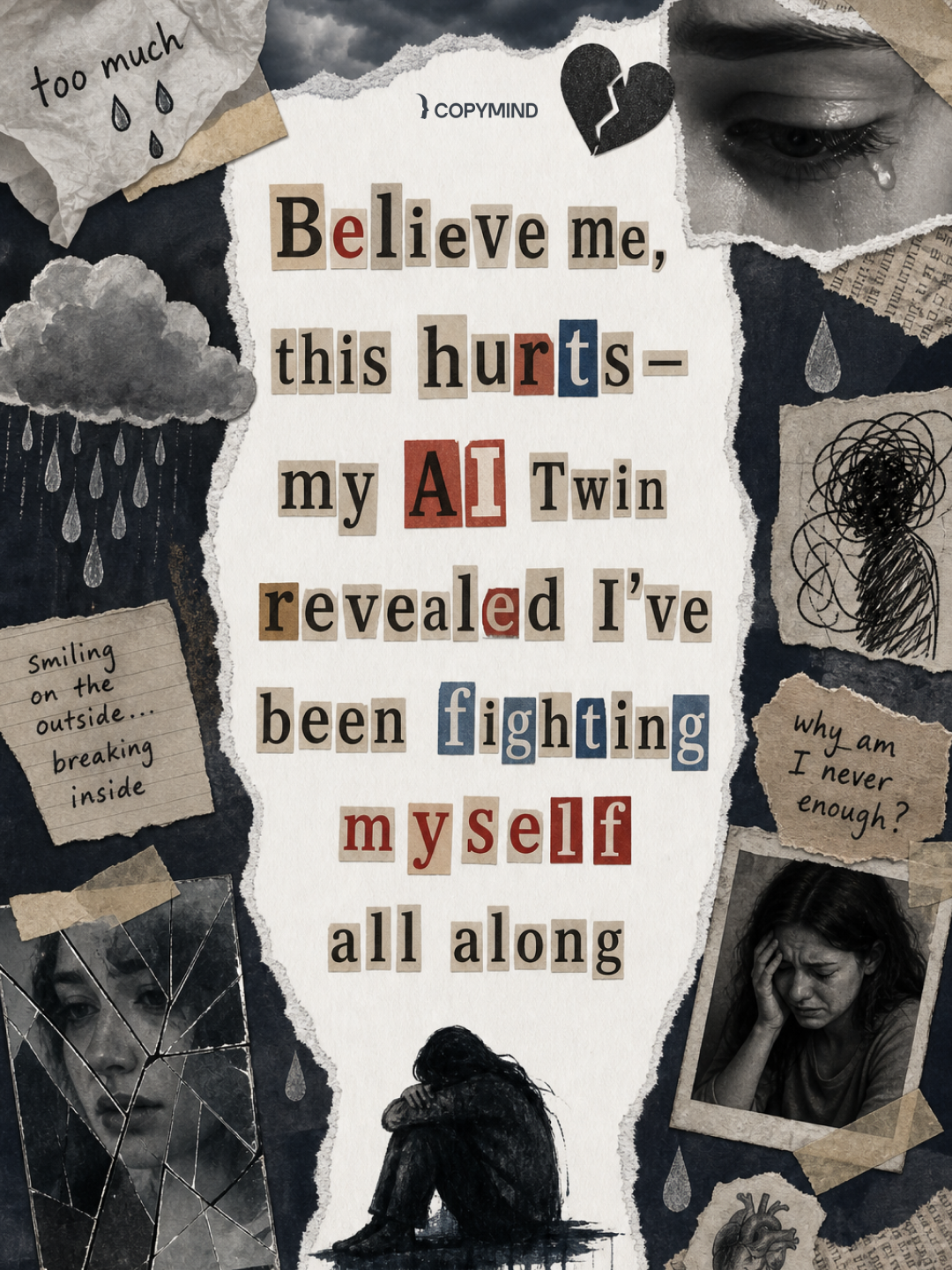 Copymind: AI twin for therapy Facebook ad