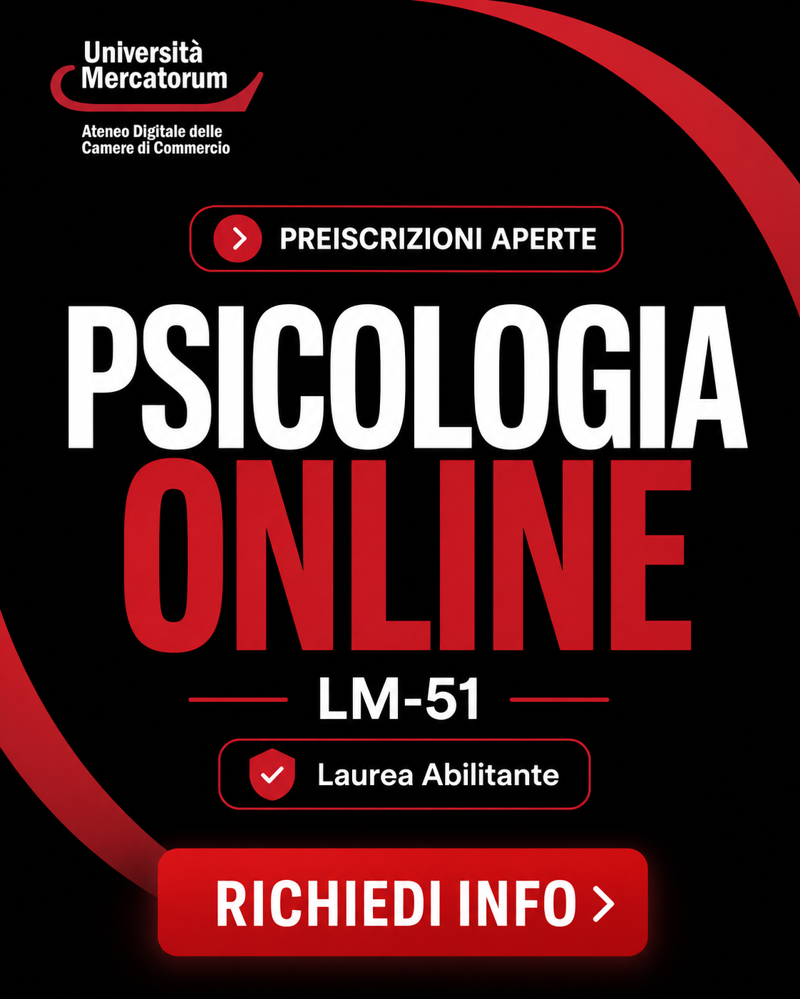 Università Mercatorum Facebook ad: Psicologia Online