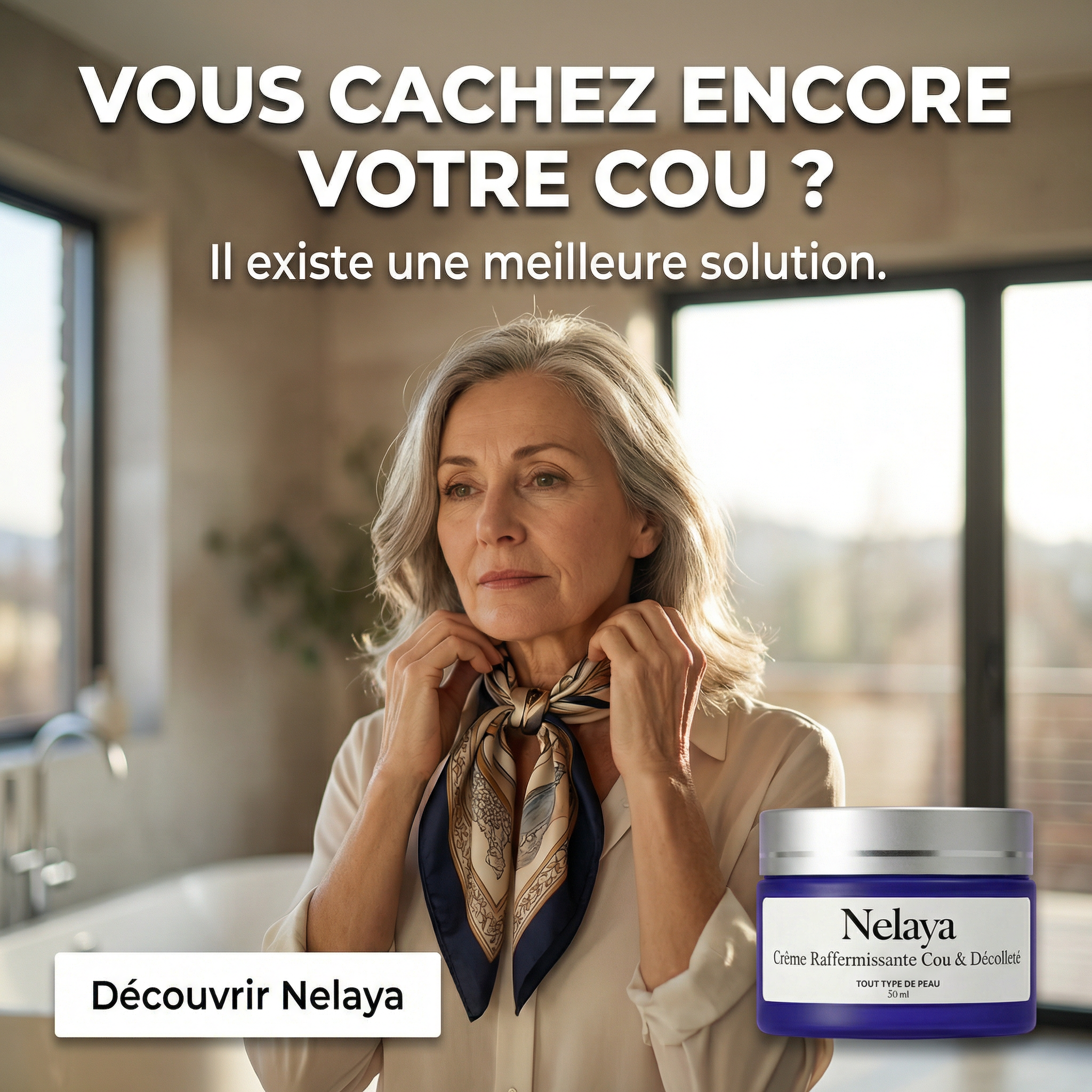 Nelaya Facebook ad: Retrouvez la fierté de porter vos décolletés préférés
