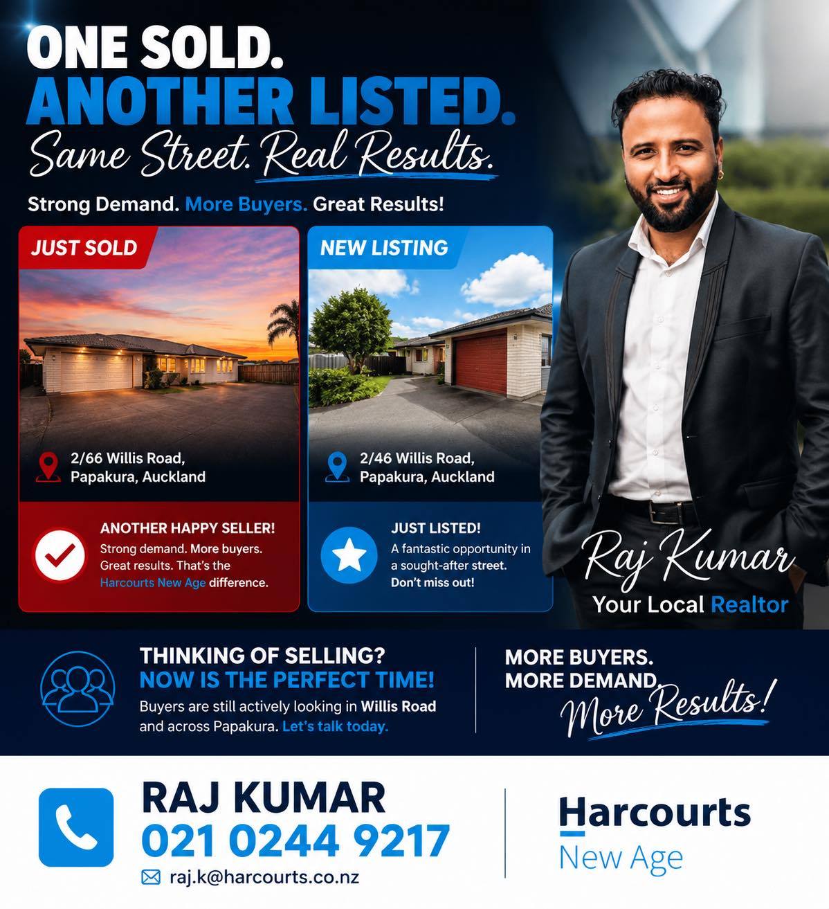 R K - Your Local Realtor Facebook ad: ONE SOLD. ANOTHER LISTED.