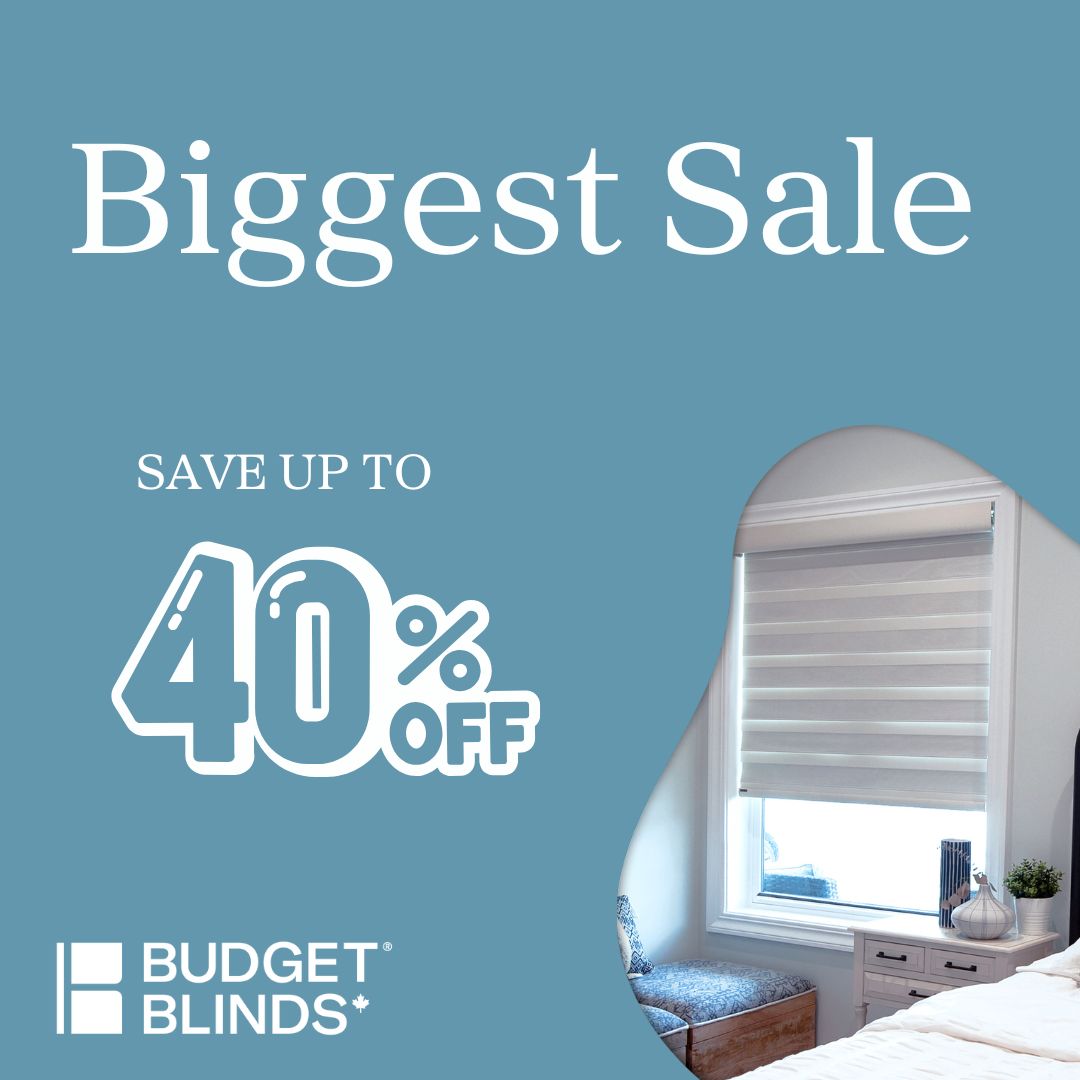 Budget Blinds Leduc Camrose Facebook ad: Don't Miss Out, The Biggest Sale of the…