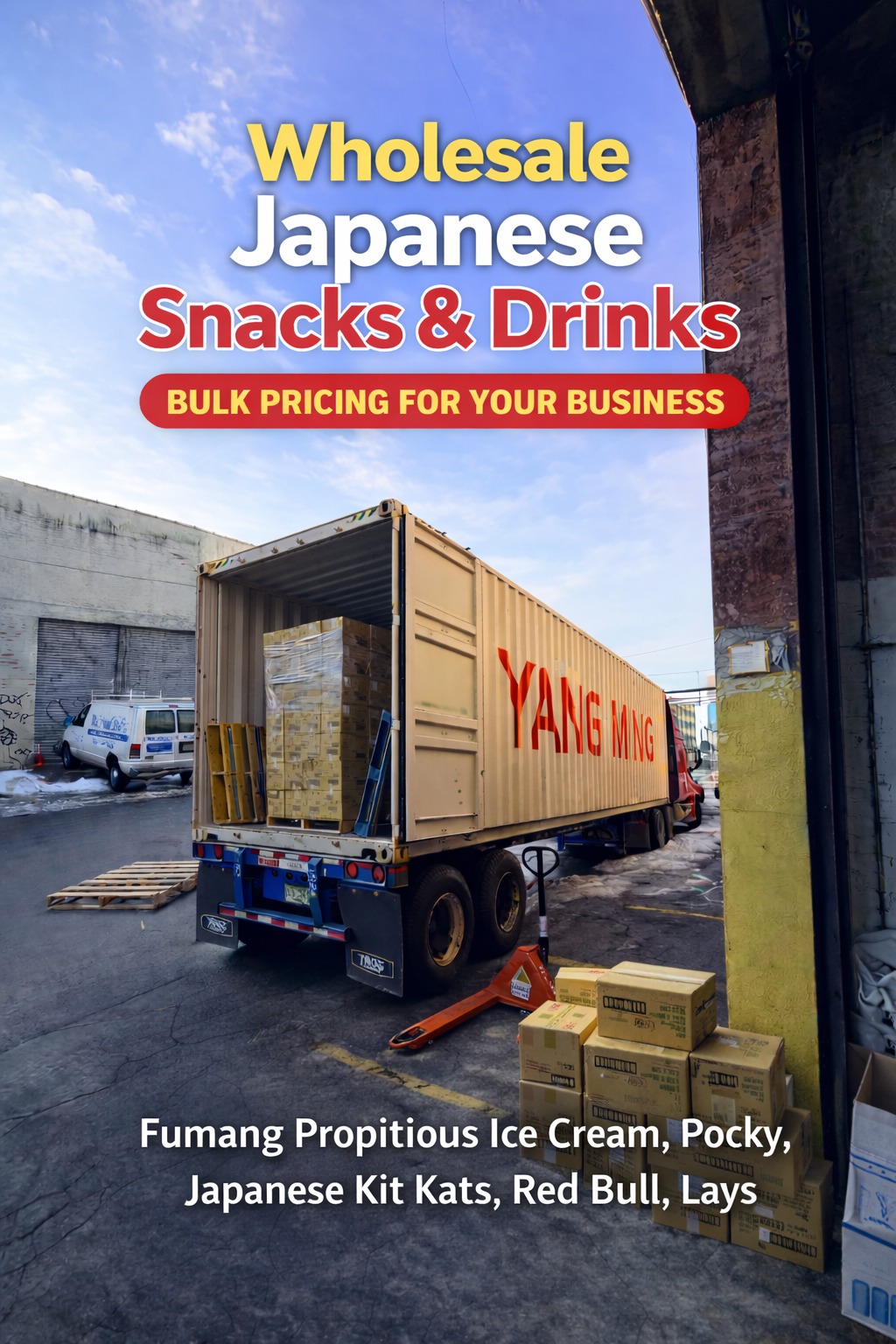 Tengen USA Trading Facebook ad: Wholesale Japanese Snacks & Drinks