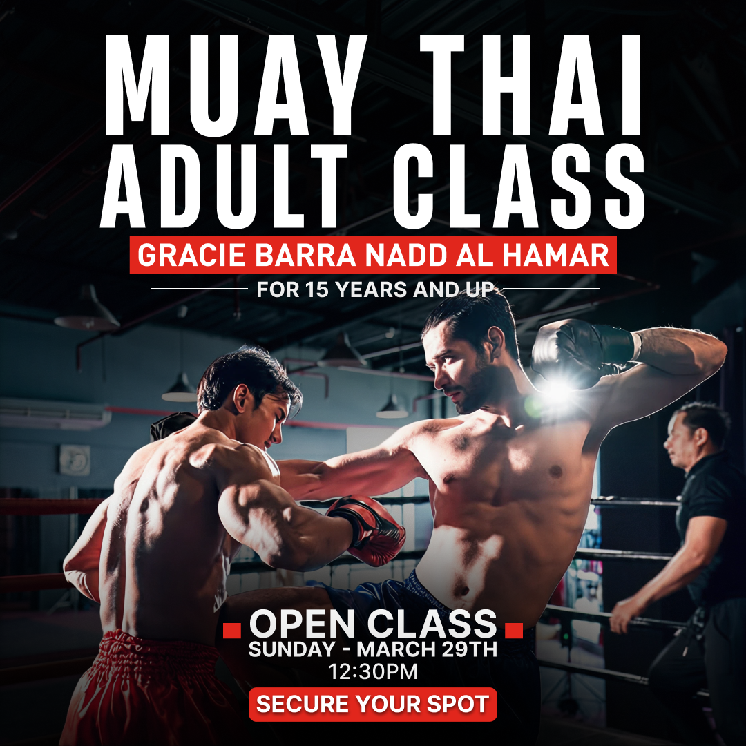 Gracie Barra Nadd Al Hamar Facebook ad from Mar 16, 2026