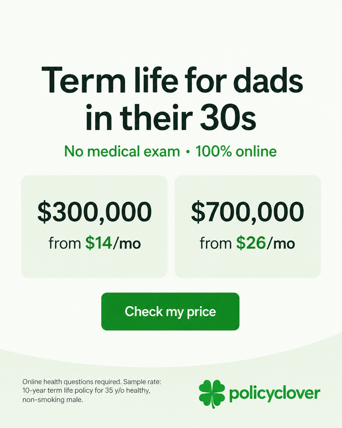 PolicyClover Facebook ad