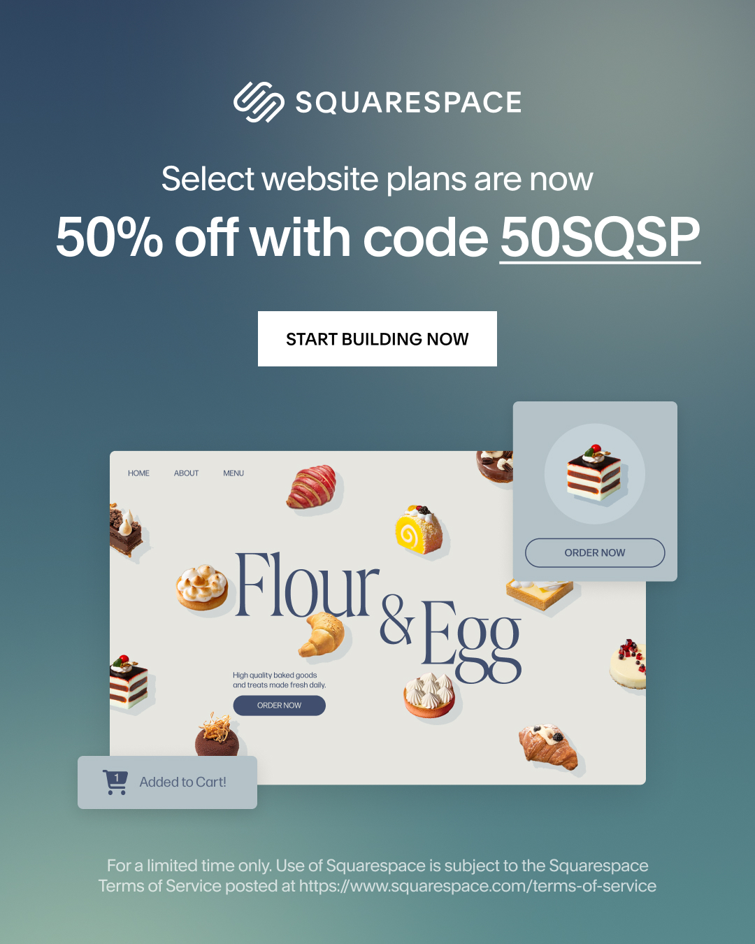 Squarespace Facebook ad