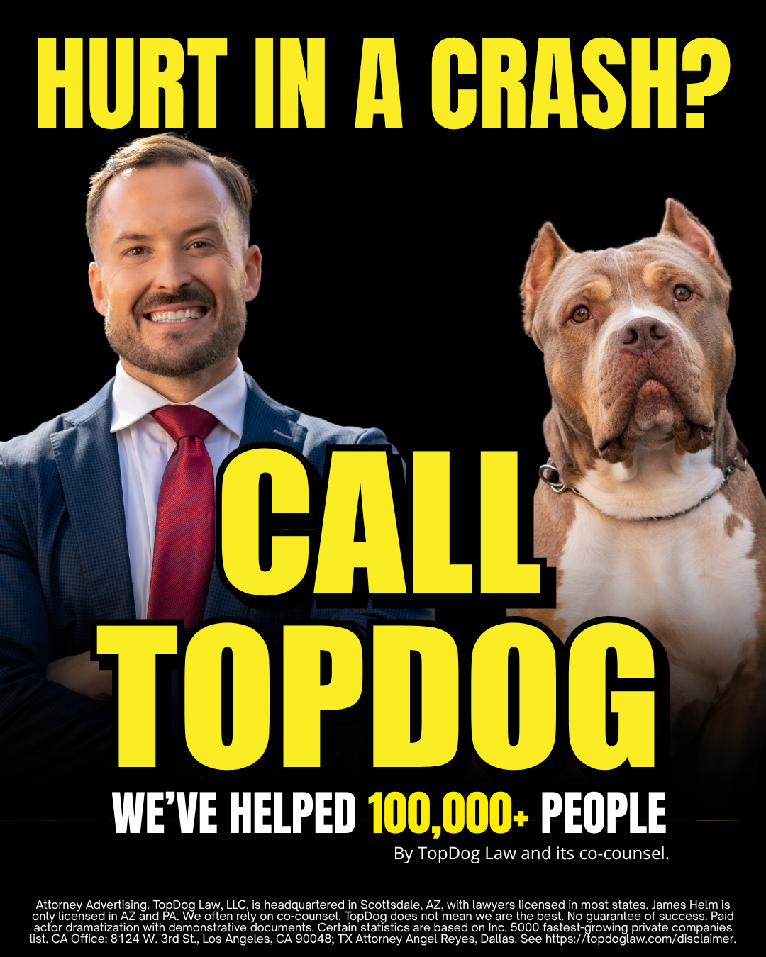 TopDog Law Facebook ad