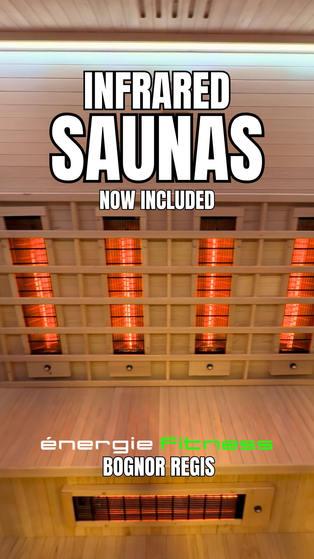 Energie Fitness Facebook ad: Infrared Saunas Now Open