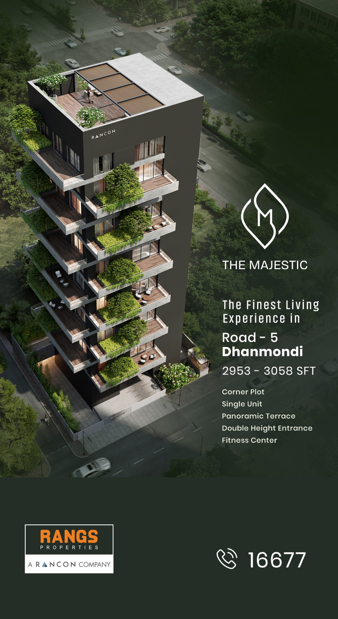 Rangs Properties Limited Facebook ad: The Majestic at Pl# 09, R# 05, Dhanmondi…
