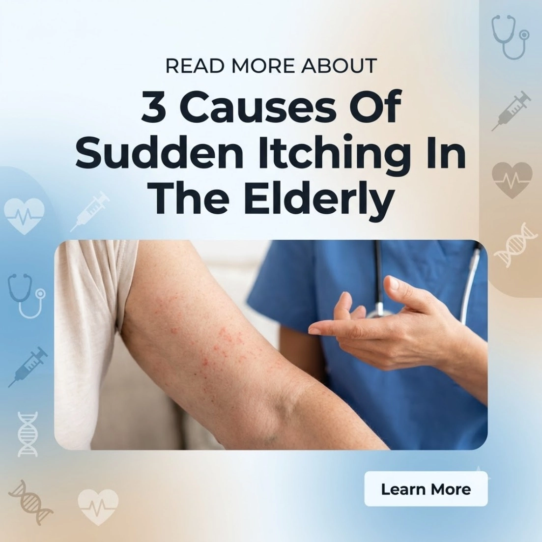 Adult Education Facebook ad: Read more about skin health, triggers and soothing options…
