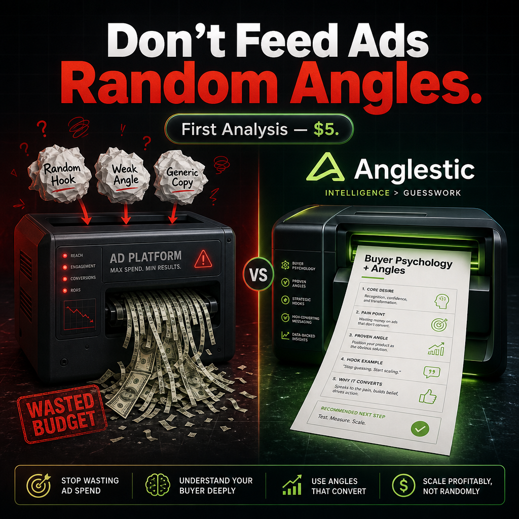 Anglestic Facebook ad