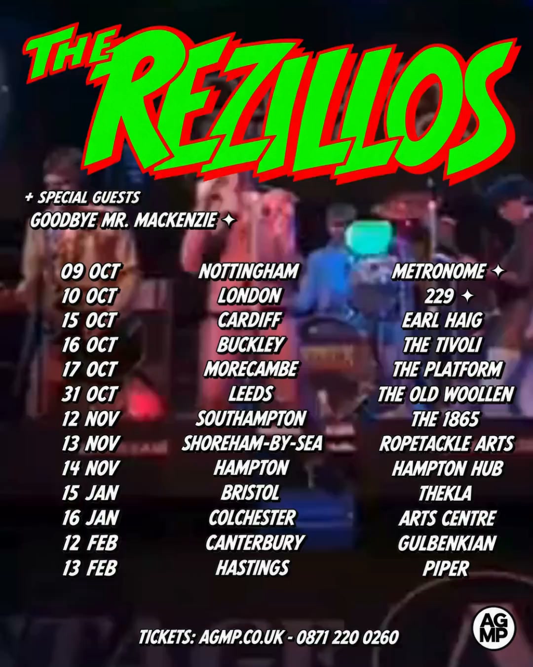 AGMP Concerts Facebook ad: The Rezillos are back with a new LP…