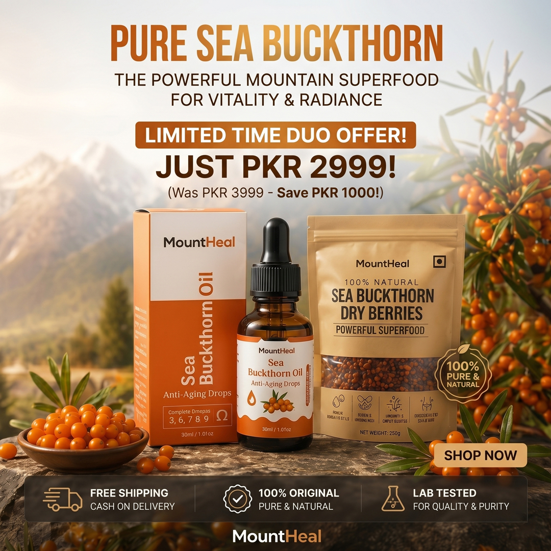 MountHeal.pk Facebook ad: Pakistan’s No.1 Sea Buckthorn Brand