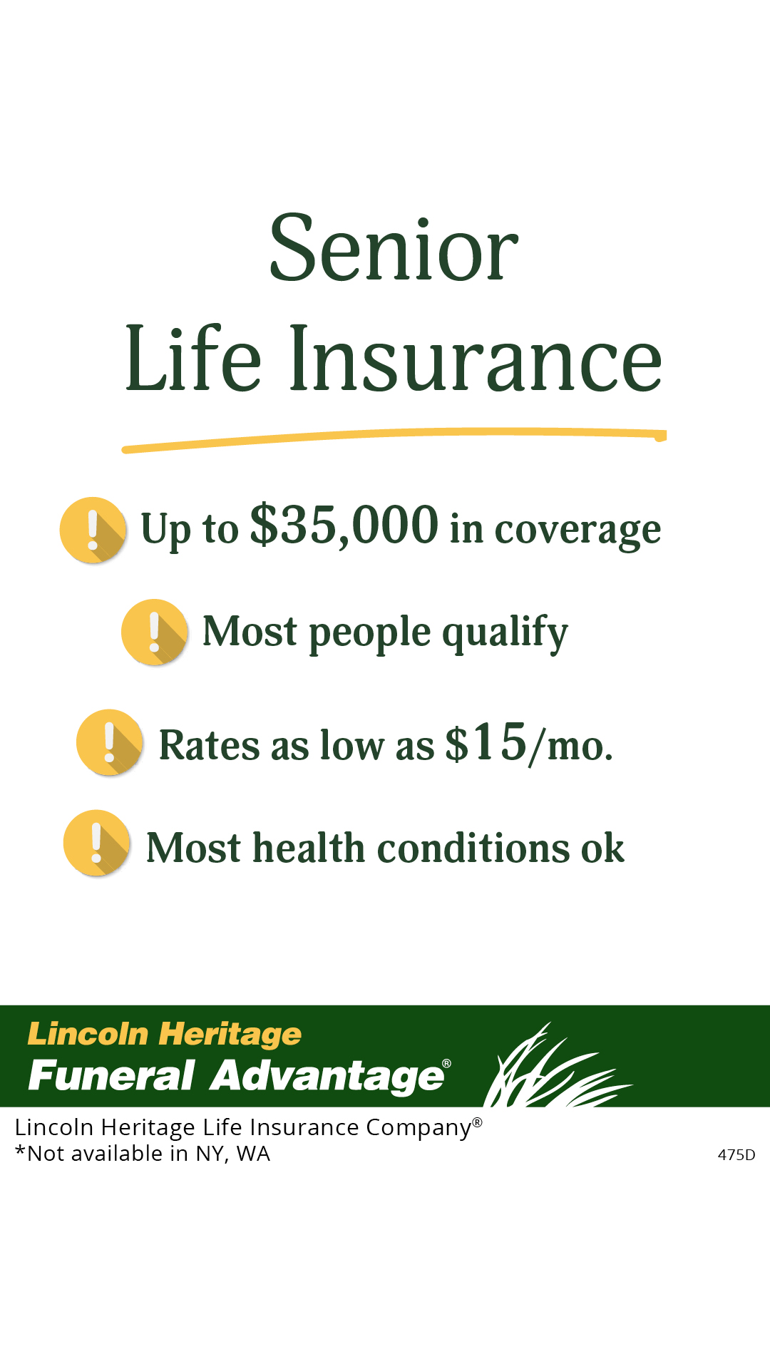 Lincoln Heritage Funeral Advantage Facebook ad