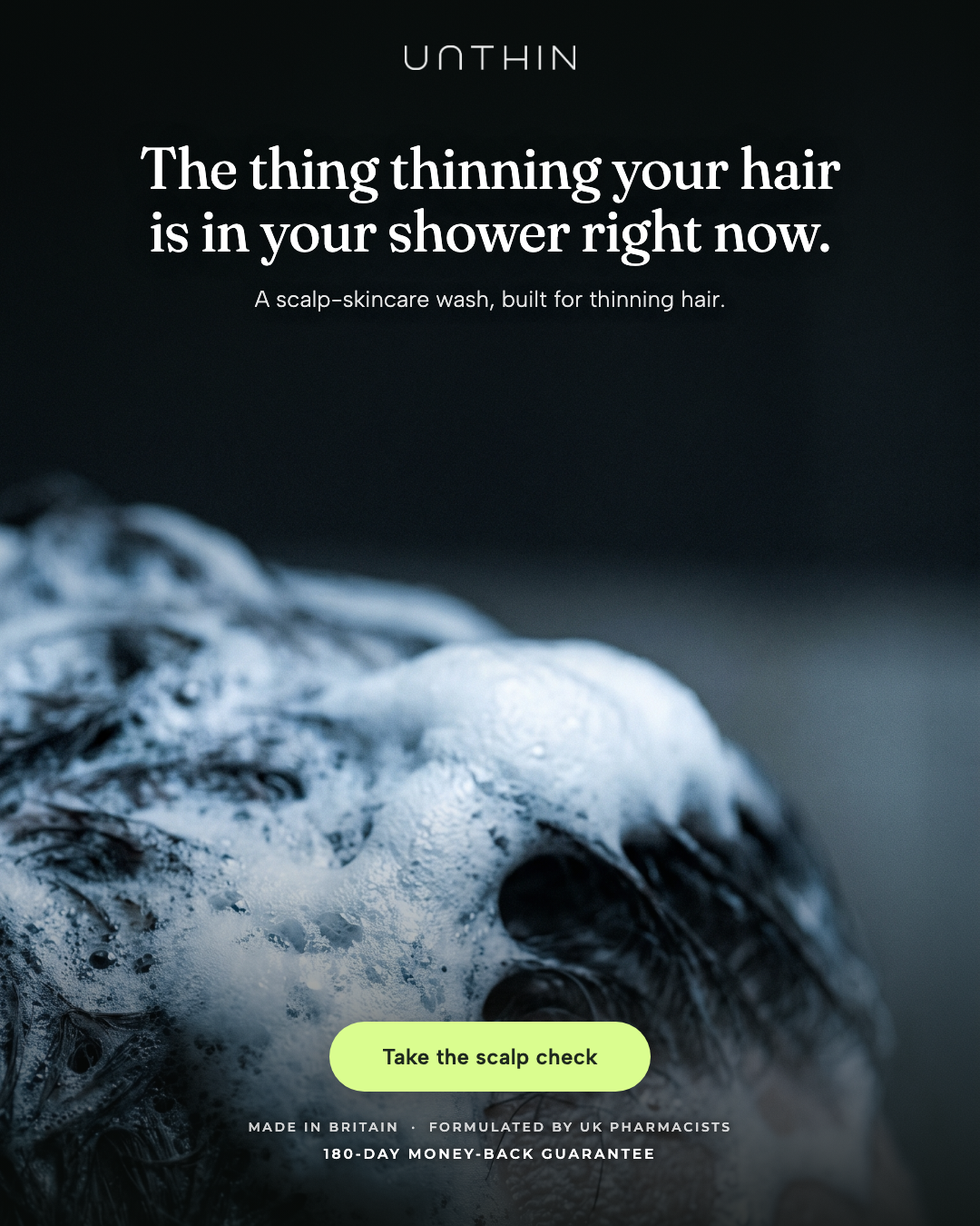 Unthinhair Facebook ad