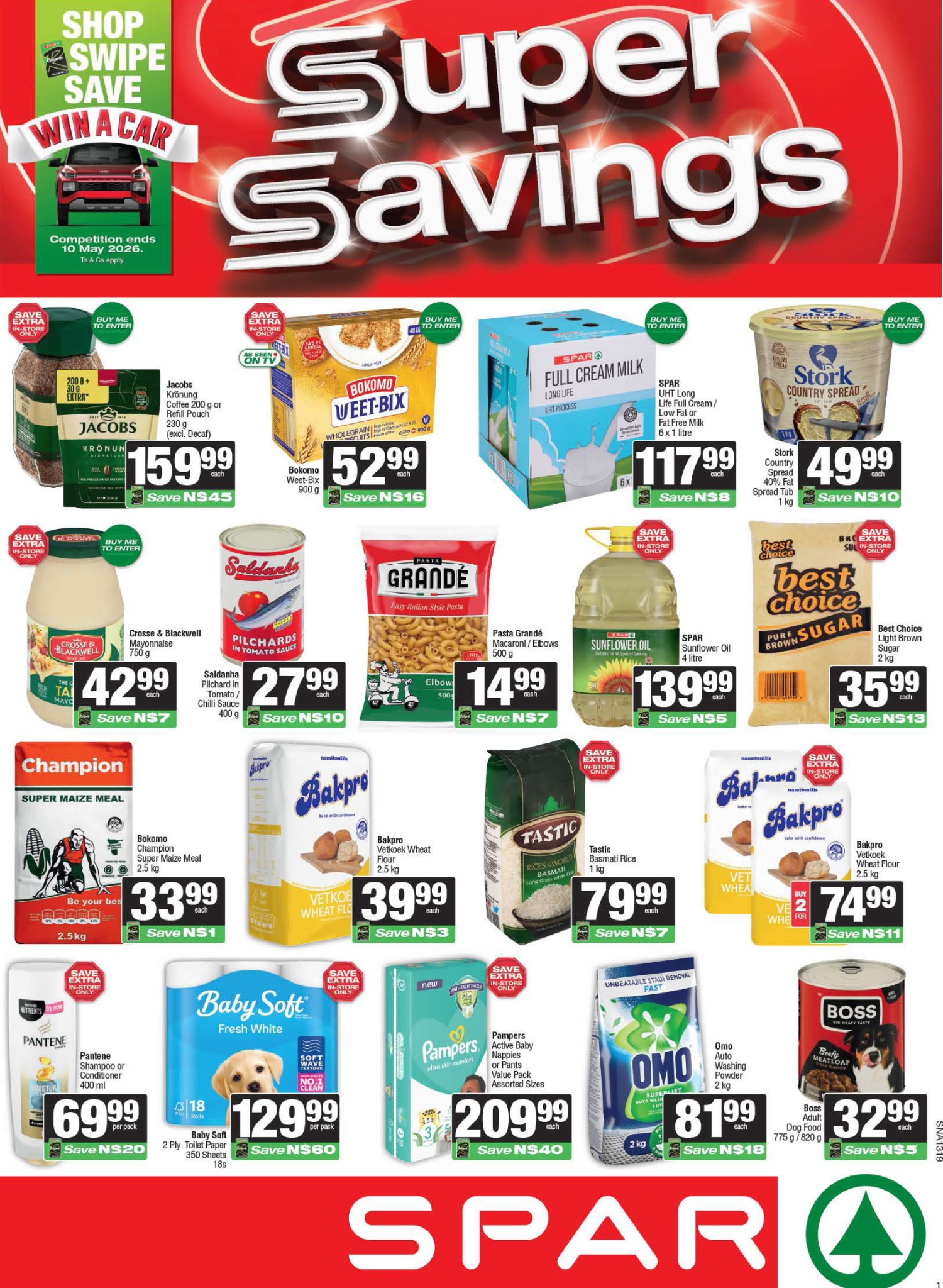 Guzzle Catalogue Specials Facebook ad: SPAR & SUPERSPAR Namibia: Super Savings (22 April…