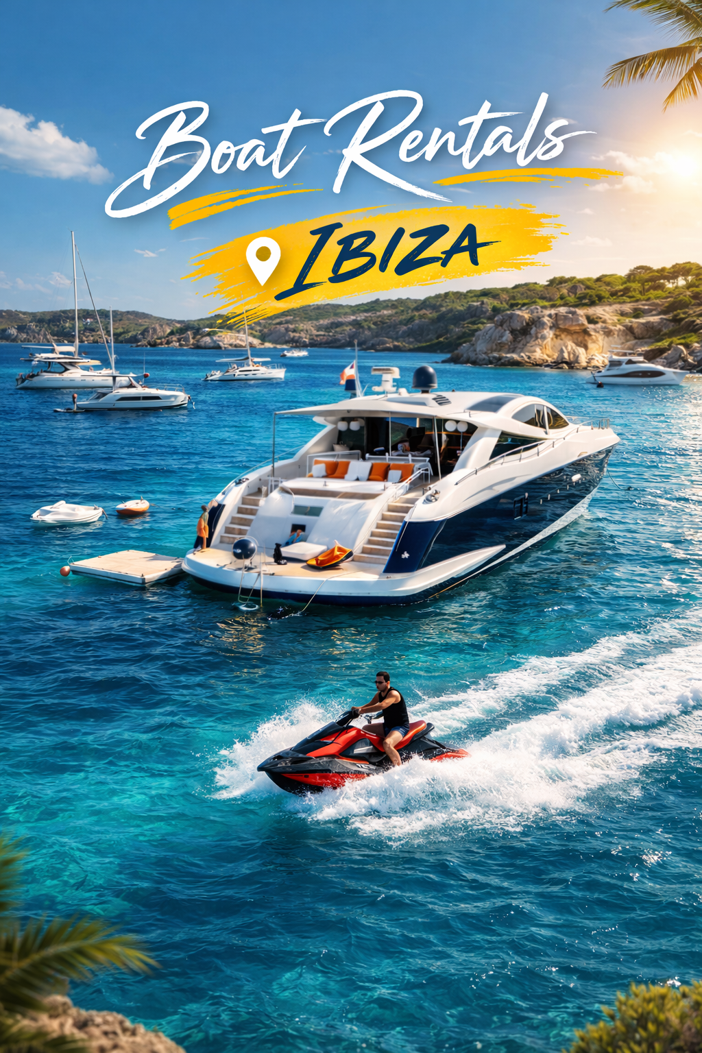 BoatBooker Facebook ad: Luxury Yacht Rentals Ibiza