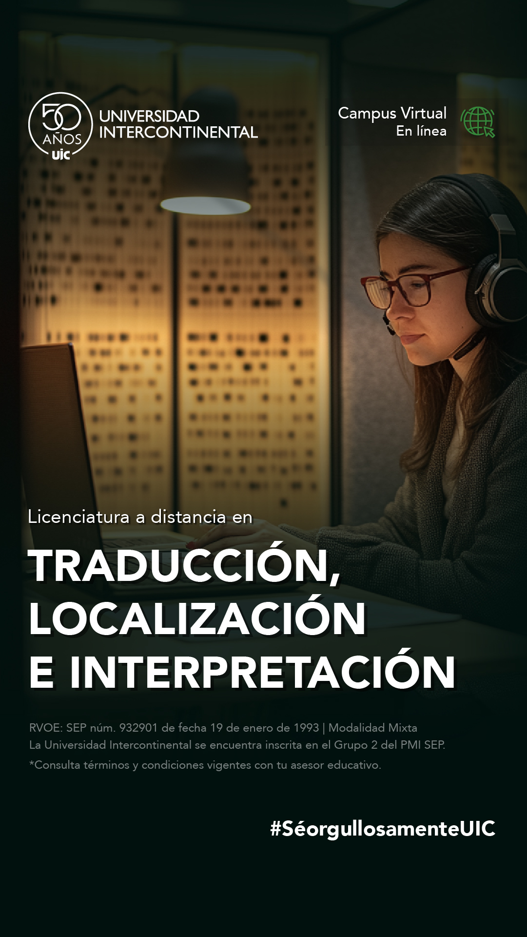 UIC Online Facebook ad