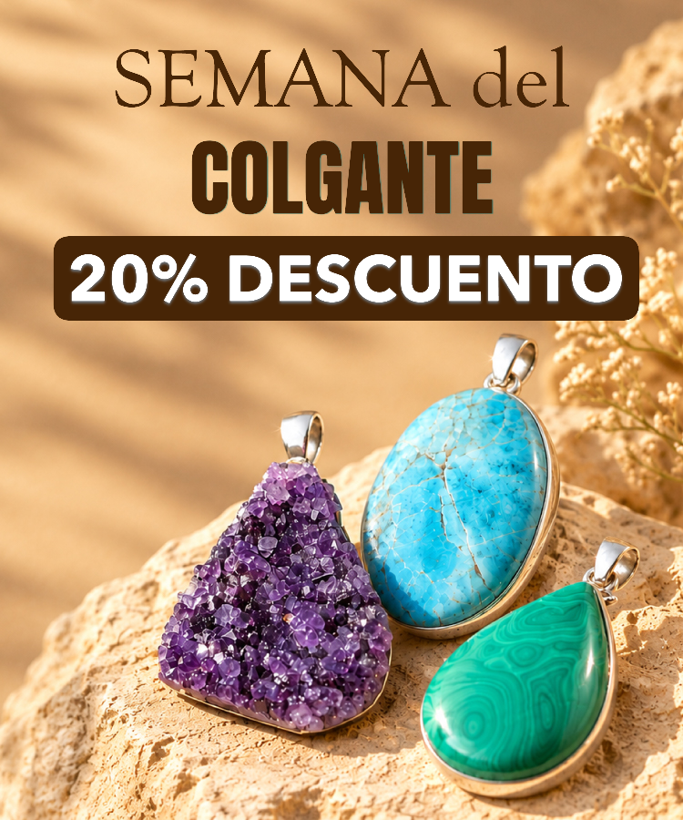 La Tienda de los Minerales Facebook ad: 20% DESCUENTO! Semana del Colgante!