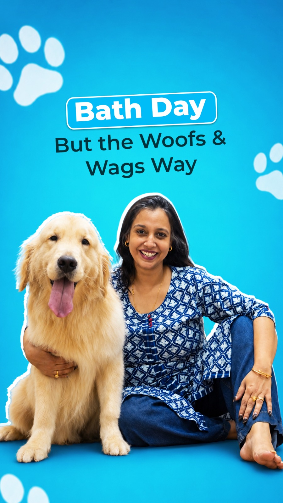 Woofs & Wags Facebook ad: Bath day, but the Woofs & Wags way.
