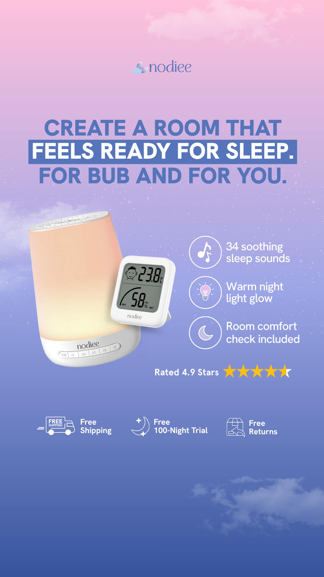 Nodiee Facebook ad