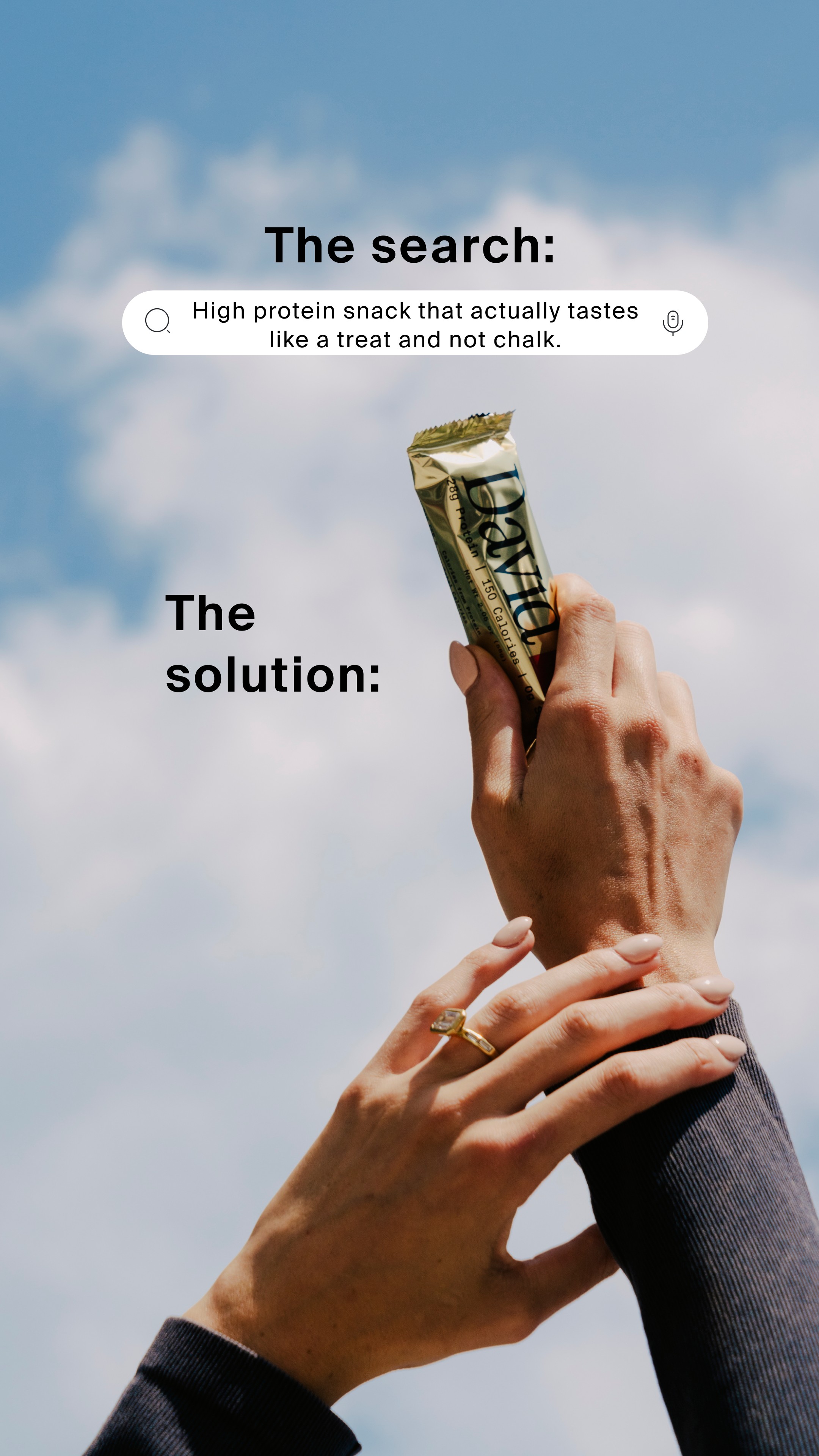 David Protein Facebook ad