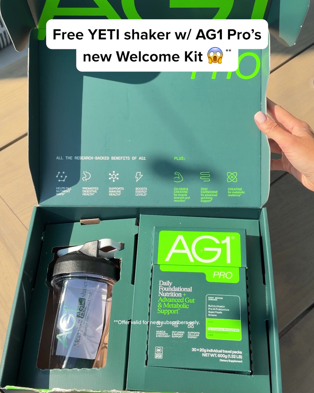 AG1 by Athletic Greens Facebook ad: Start The Day Off Right