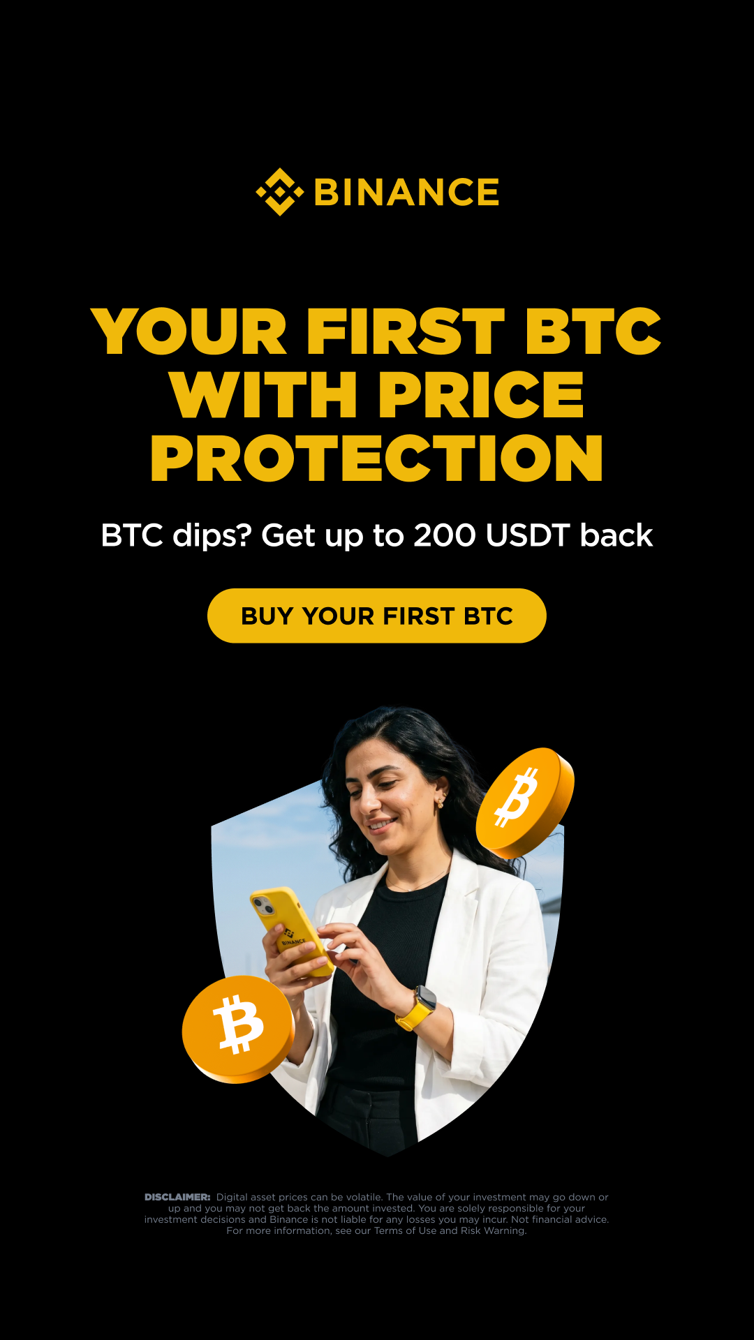 Binance Arabic Facebook ad
