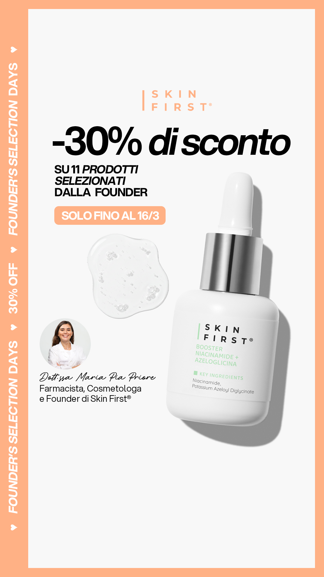 SKIN FIRST Facebook ad