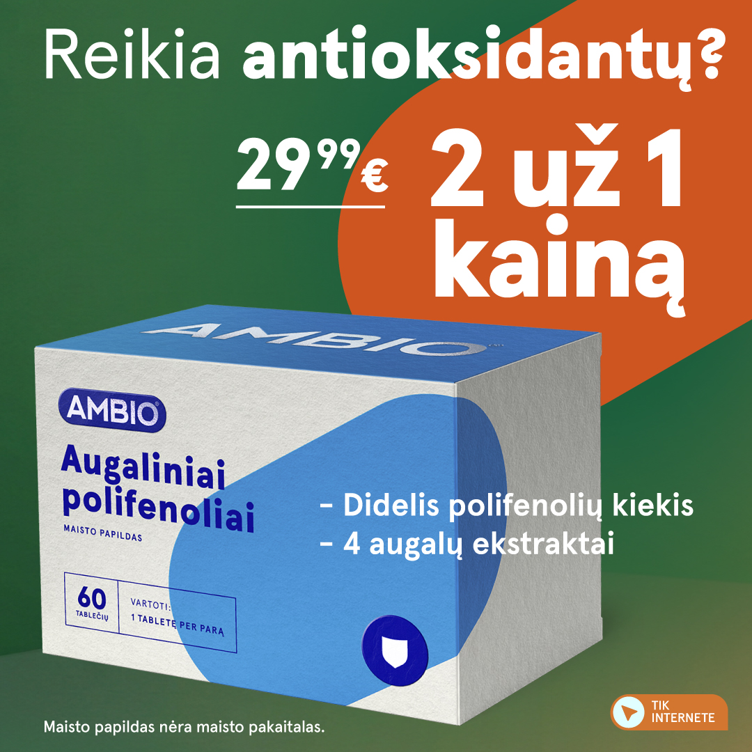 Gintarinė Vaistinė Facebook ad: Polifenoliai iš 4 augalų