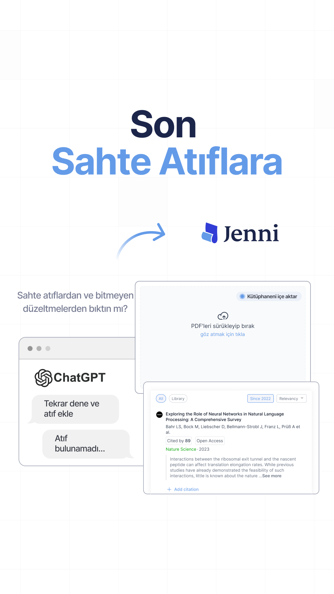 Jenni AI Facebook ad