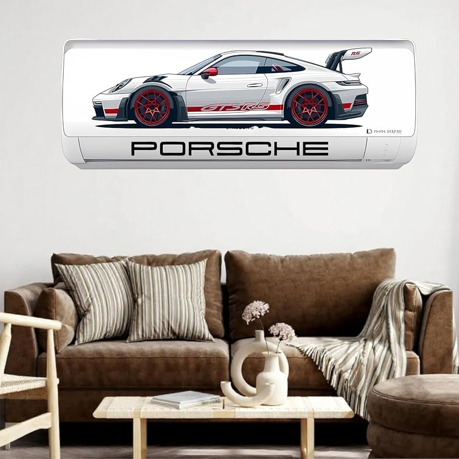 Zstore.pk Facebook ad: Porssche AC wall Sticker | Ac Sticker | Car Ac Sticker