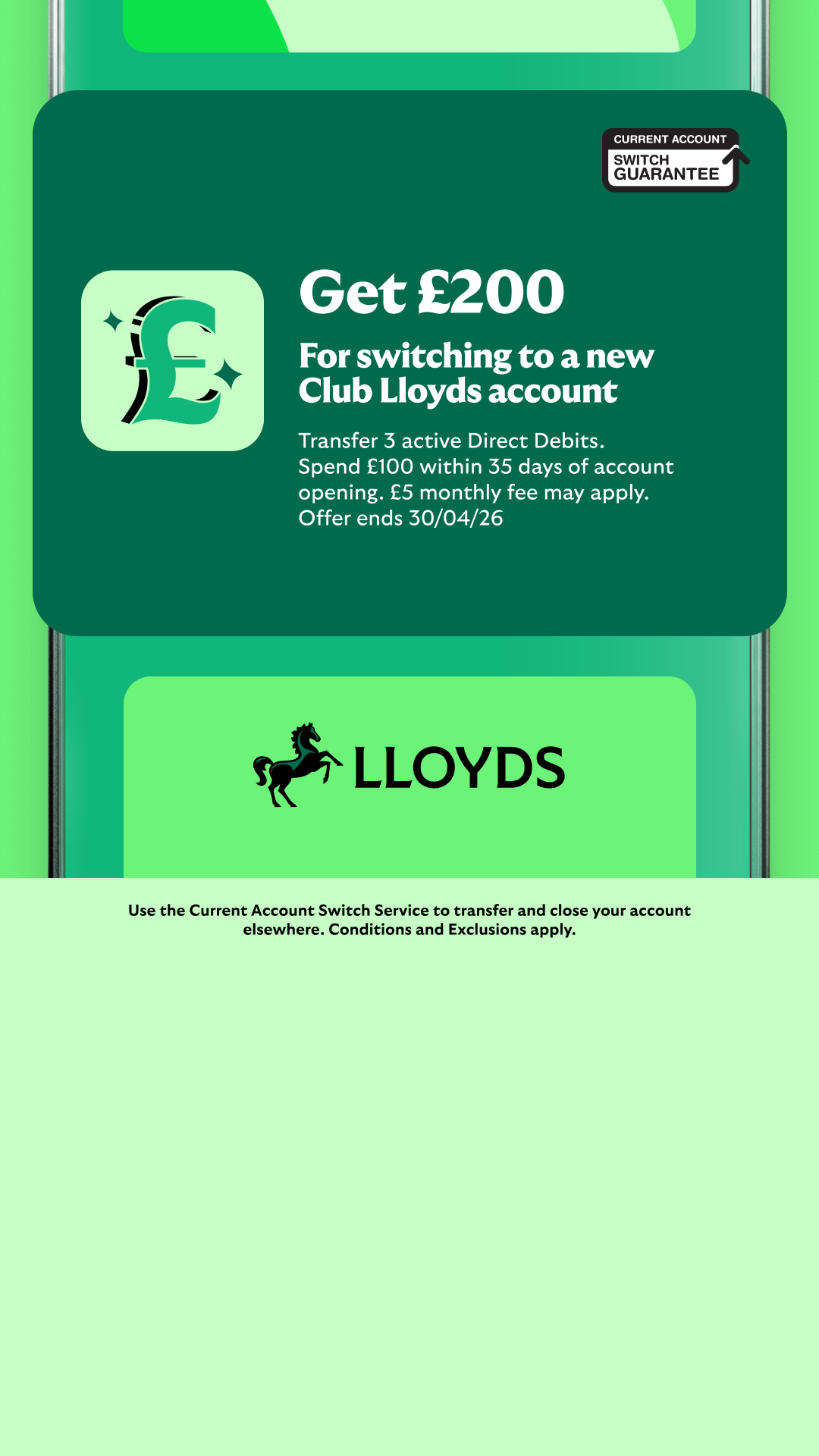 Lloyds Bank Facebook ad