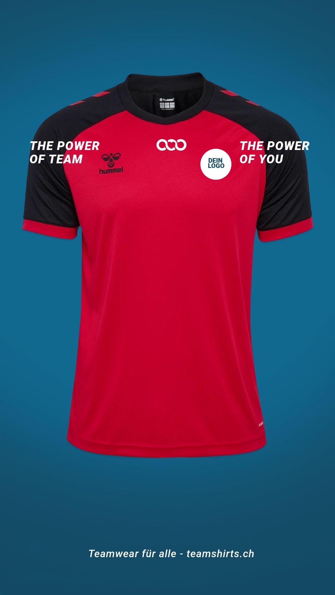 TeamShirts Facebook ad: Teamwear für Clubs und Events