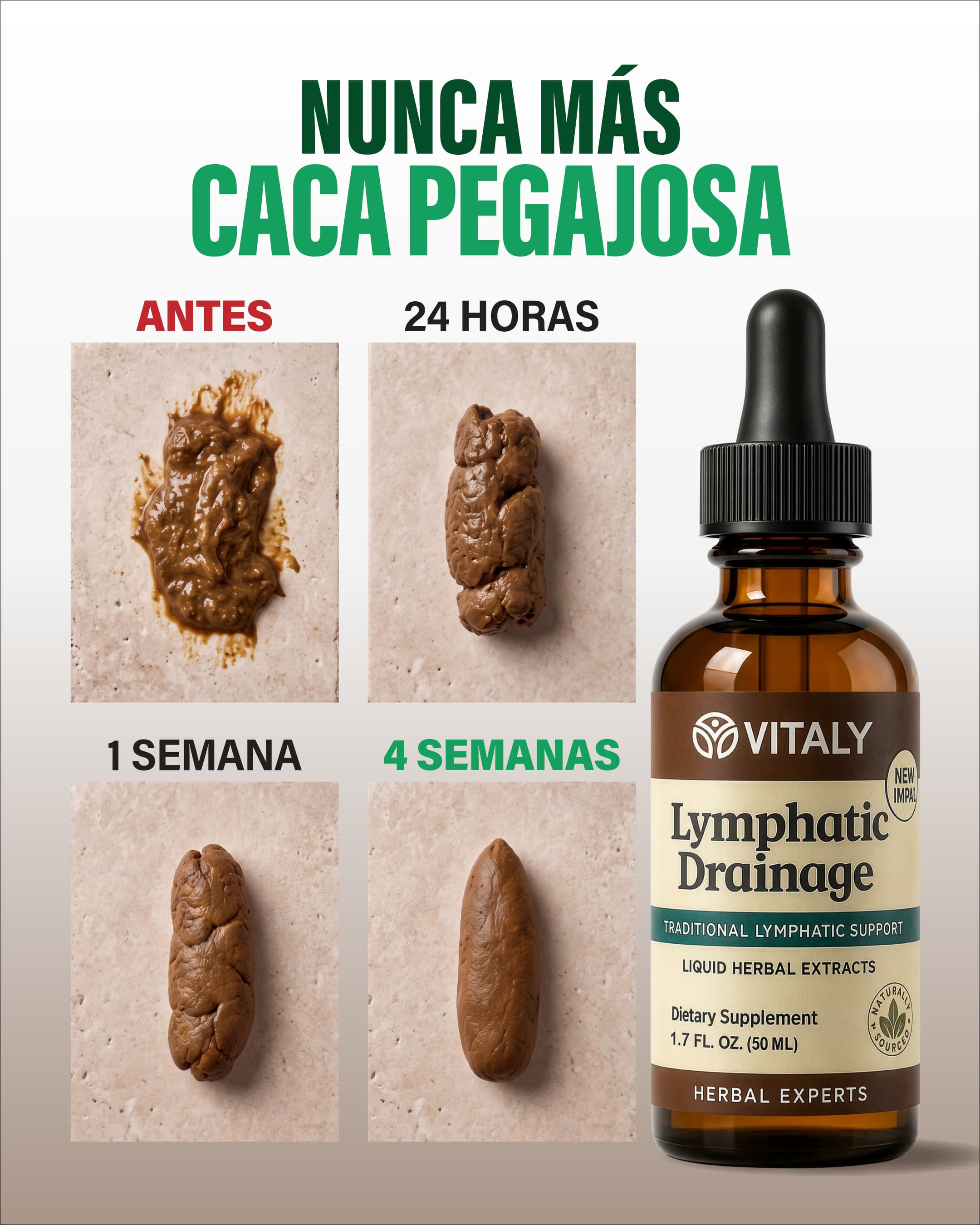 Vitaly Facebook ad: Por fin drené mi sistema linfático