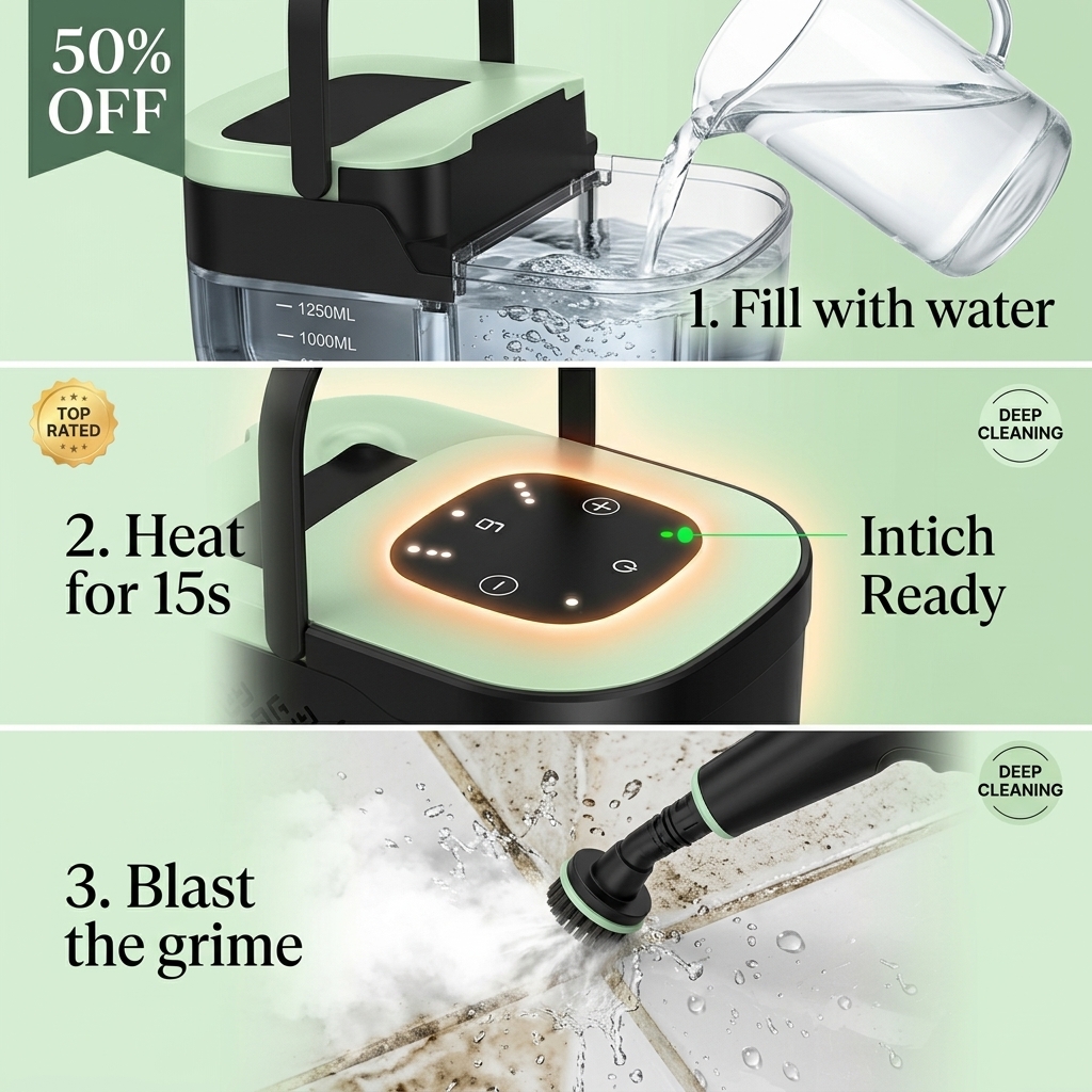 Sunnyale2 Facebook ad: Aless Portable High Steam Cleaner