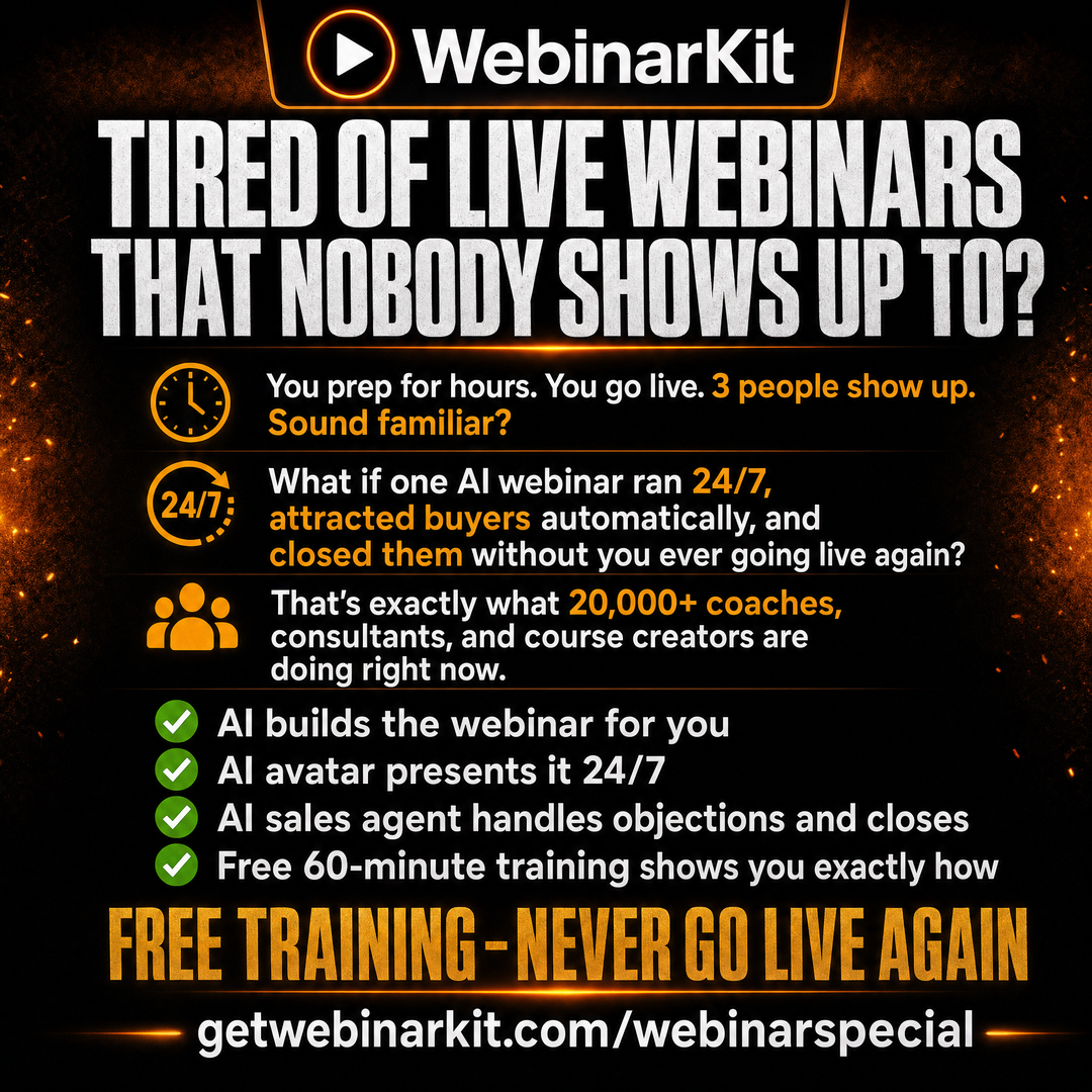 WebinarKit Facebook ad