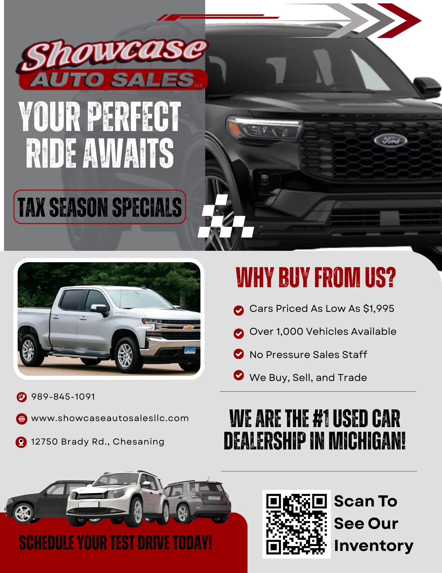Showcase Auto Sales LLC Facebook ad