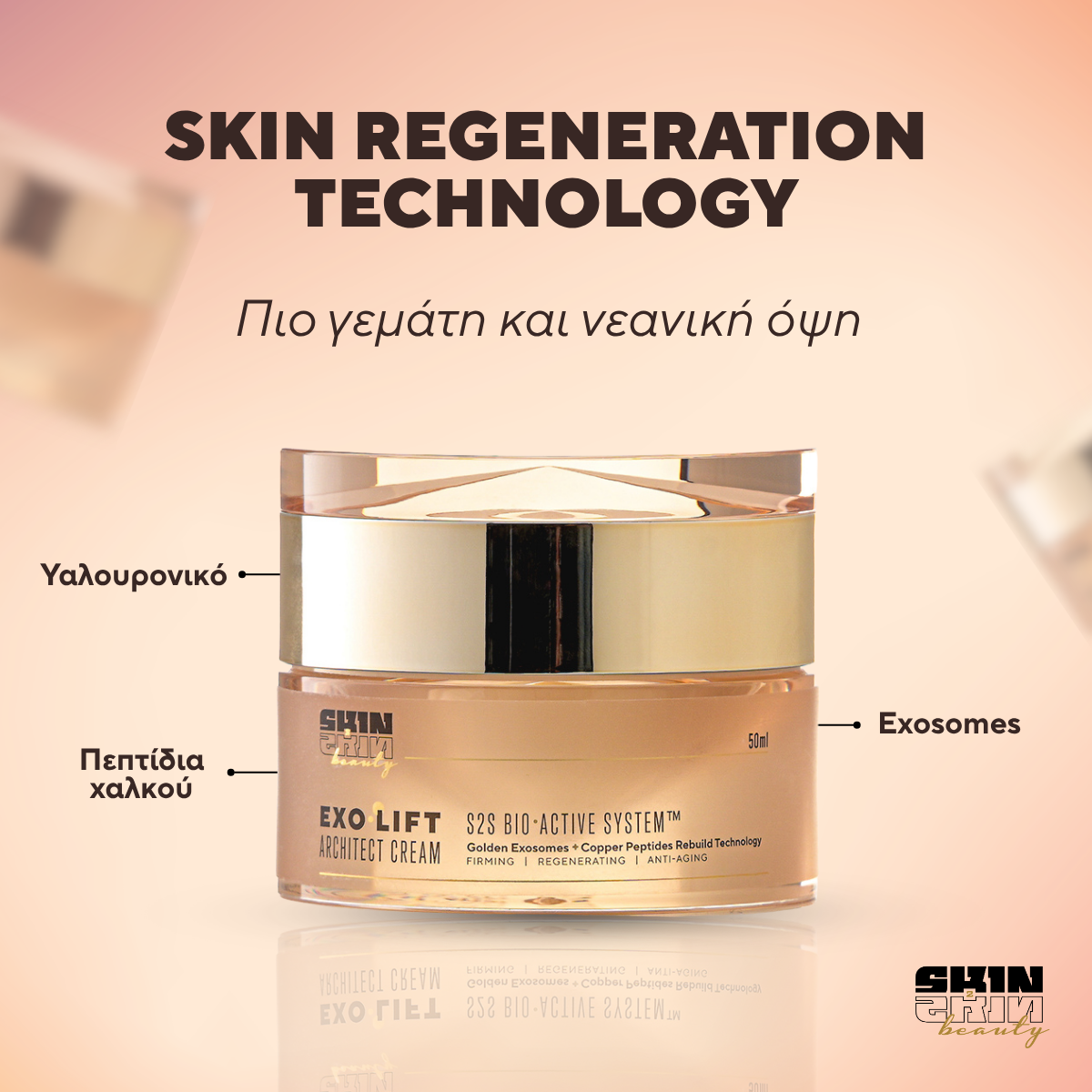 Skin2Skin Facebook ad: Νέα Εποχή Anti-Aging