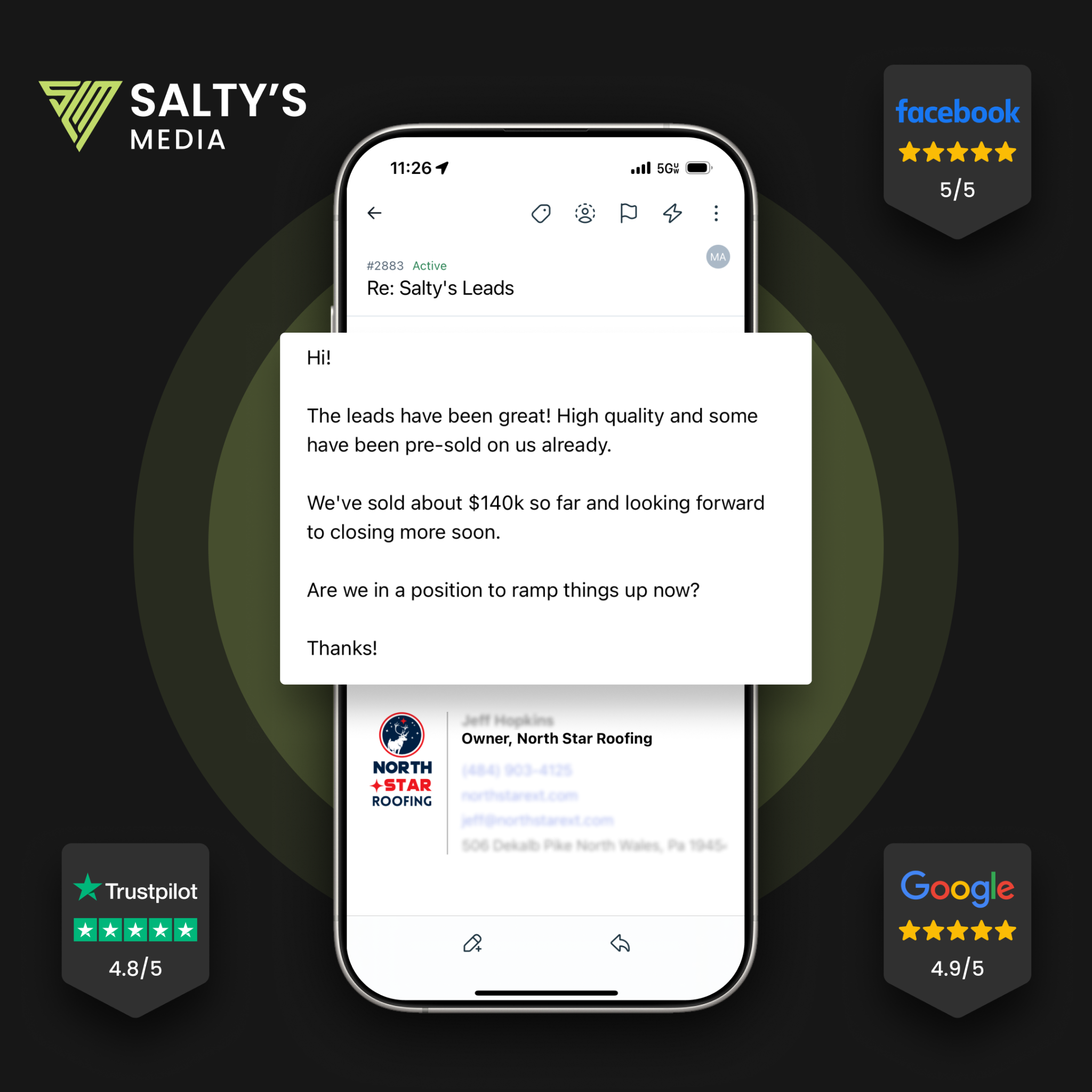 Salty's Media LLC Facebook ad