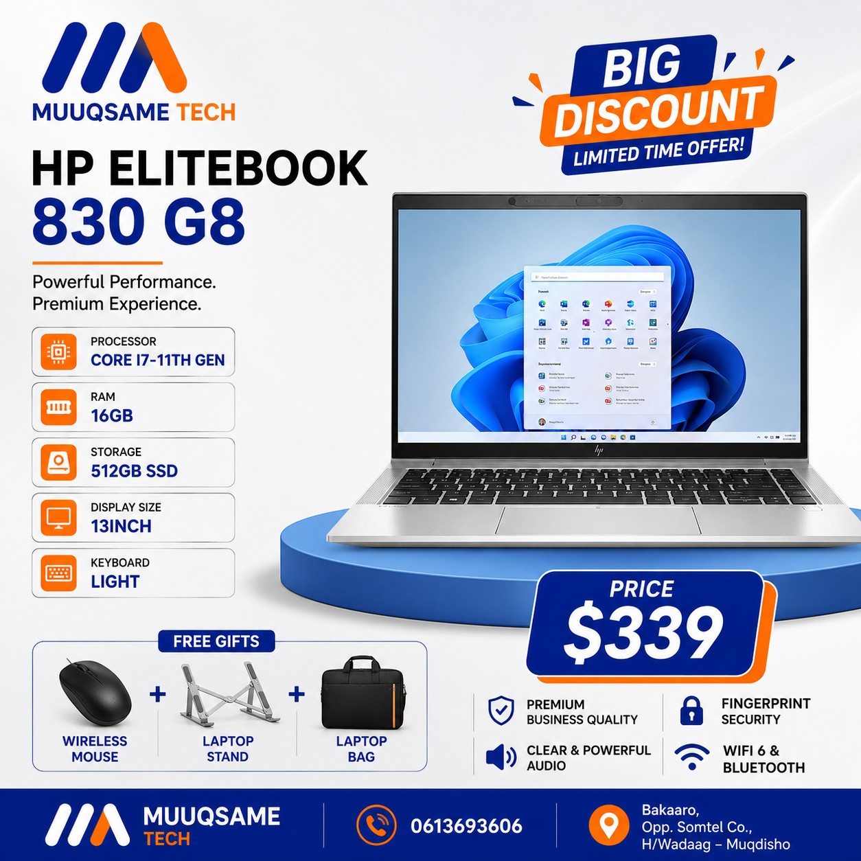 MuuQsame Tech Facebook ad: BIG DISCOUNT, MUUQSAME TECH