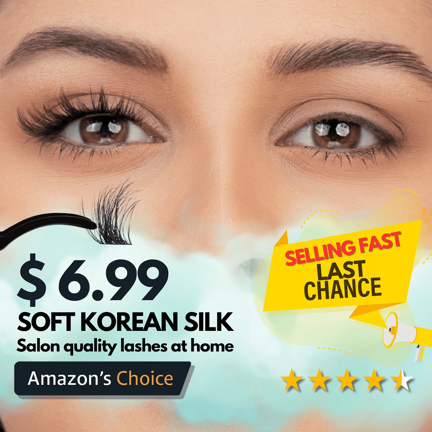 Gazelle Lashes Facebook ad