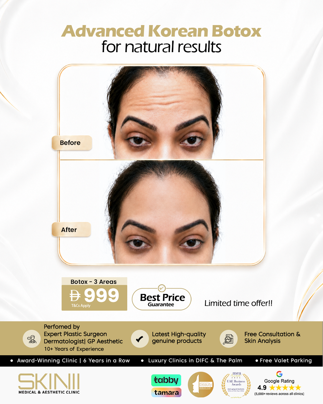 Skin111 Clinics Facebook ad from Jun 22, 2026