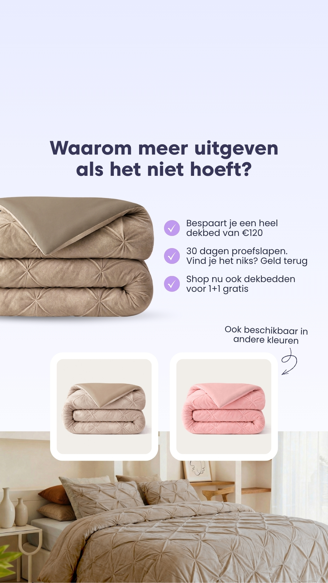 HappyBed Facebook ad