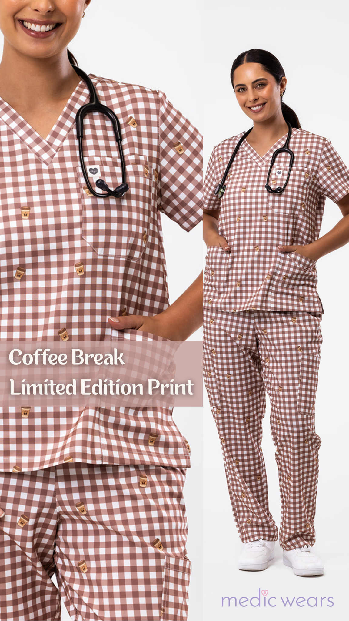 Medic Wears Facebook ad: Coffee Break Scrub Set