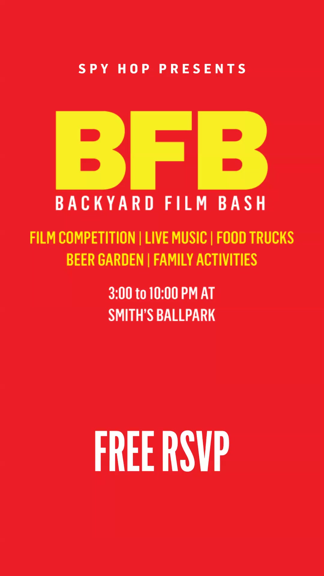 spy_hop Facebook ad: National short films, live music, free, Sat Sept 19