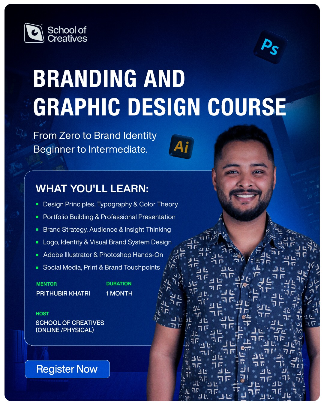 School of Creatives Facebook ad