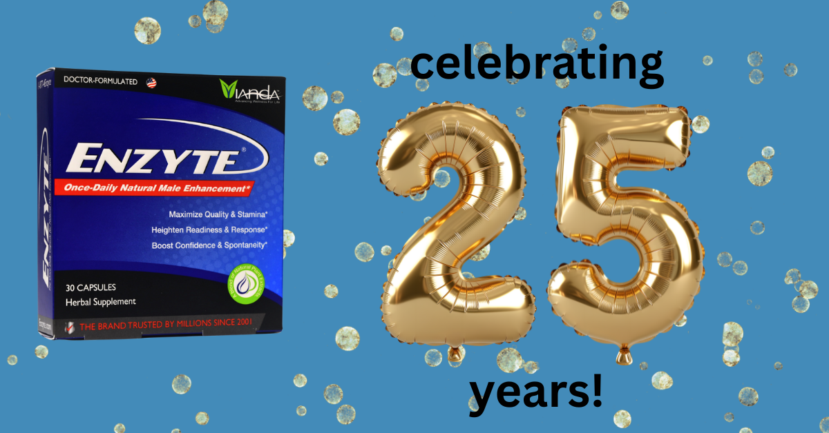 Enzyte Facebook ad: Celebrating 25 Years!