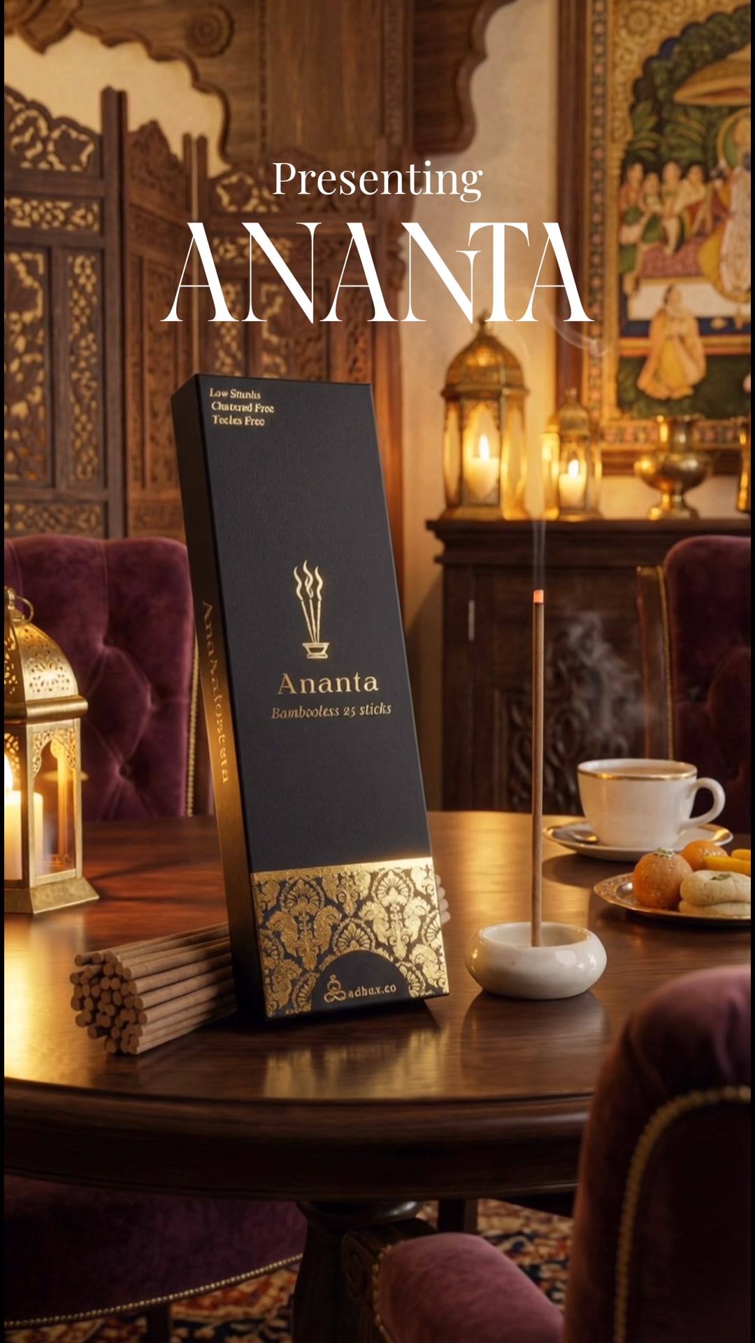 Sadhna.co Facebook ad: Made for luxury spaces - Homes, Offices, Showrooms